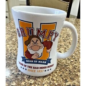 Vintage Disney Grumpy 'Dean Of Mean' "U" Bad Mood Dudes Heavy Collector‎ Mug